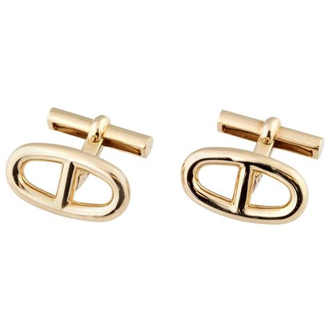 hermes link chain mens|hermes cufflinks gold price.